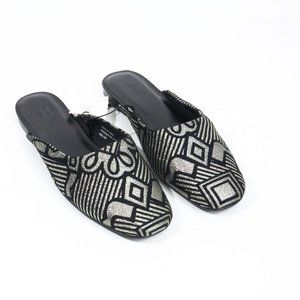 Urban Outfitters Shoes sz 7 New Women Brocade Flat Metallic Mule